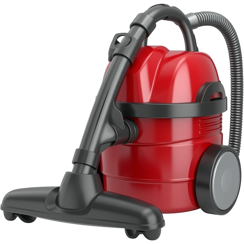 Red and black shop vac emoji