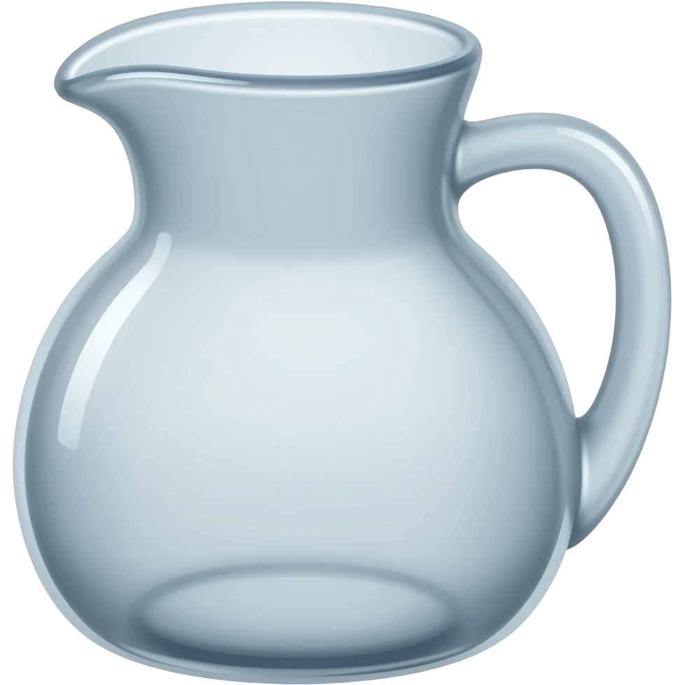 create a transparent empty jug emoji