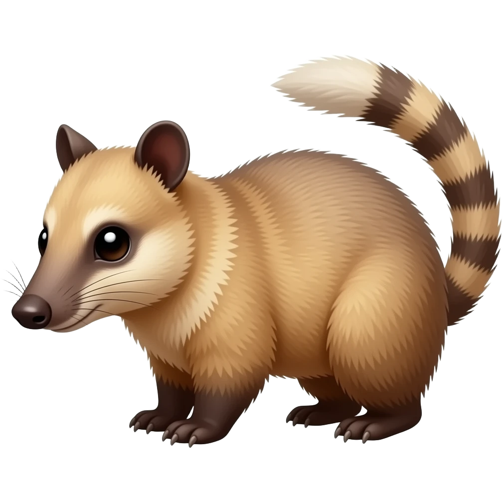 Cartoon 2d numbat emoji