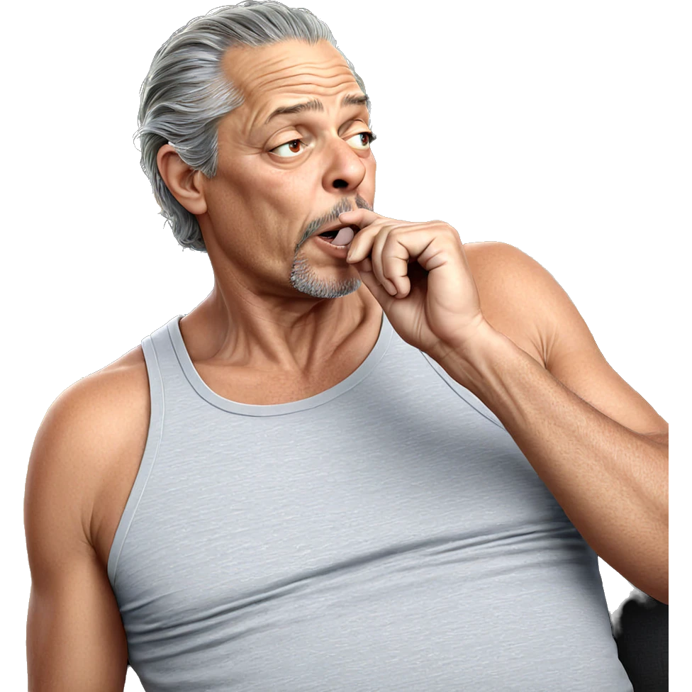 realistic portrait of an old man emoji