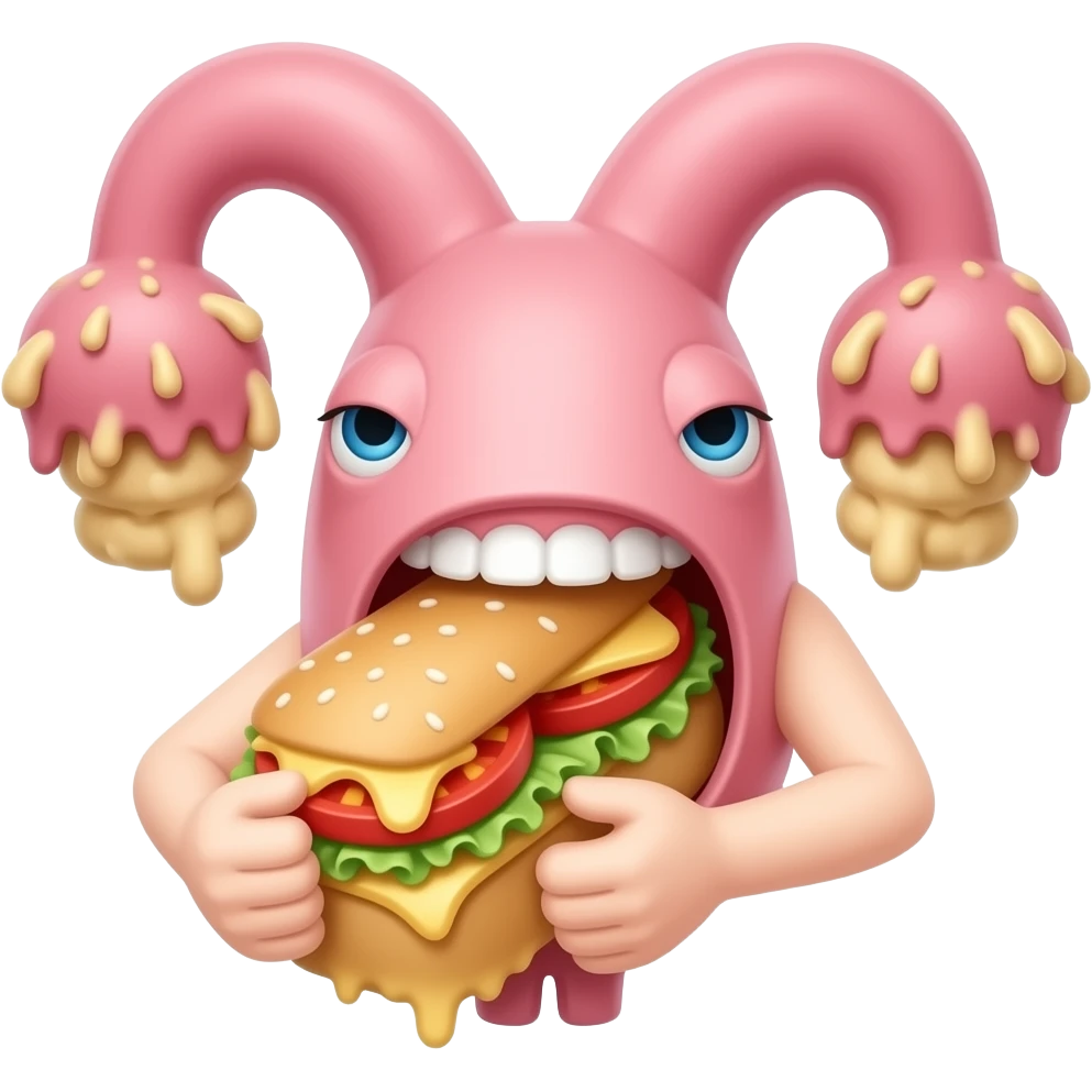 Eating vagina emoji