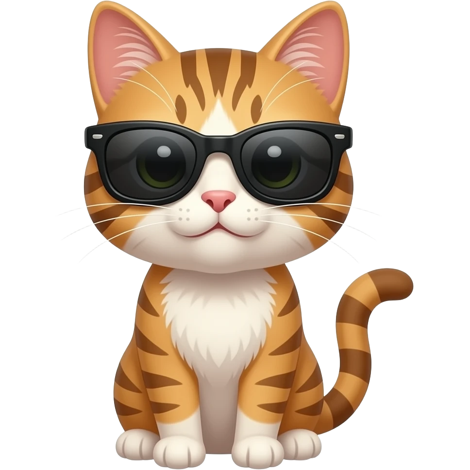 Cat wearing sunglasses emoji