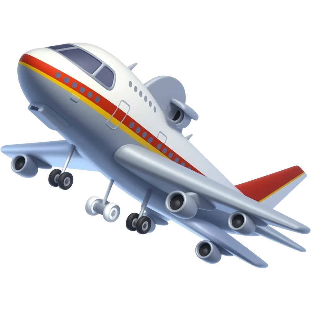 cartoon 747 emoji