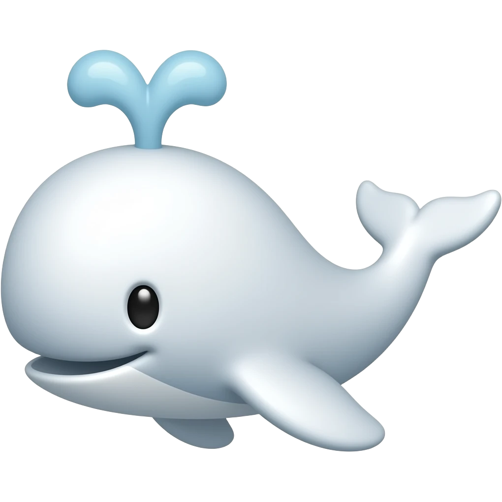 White whale-plane emoji