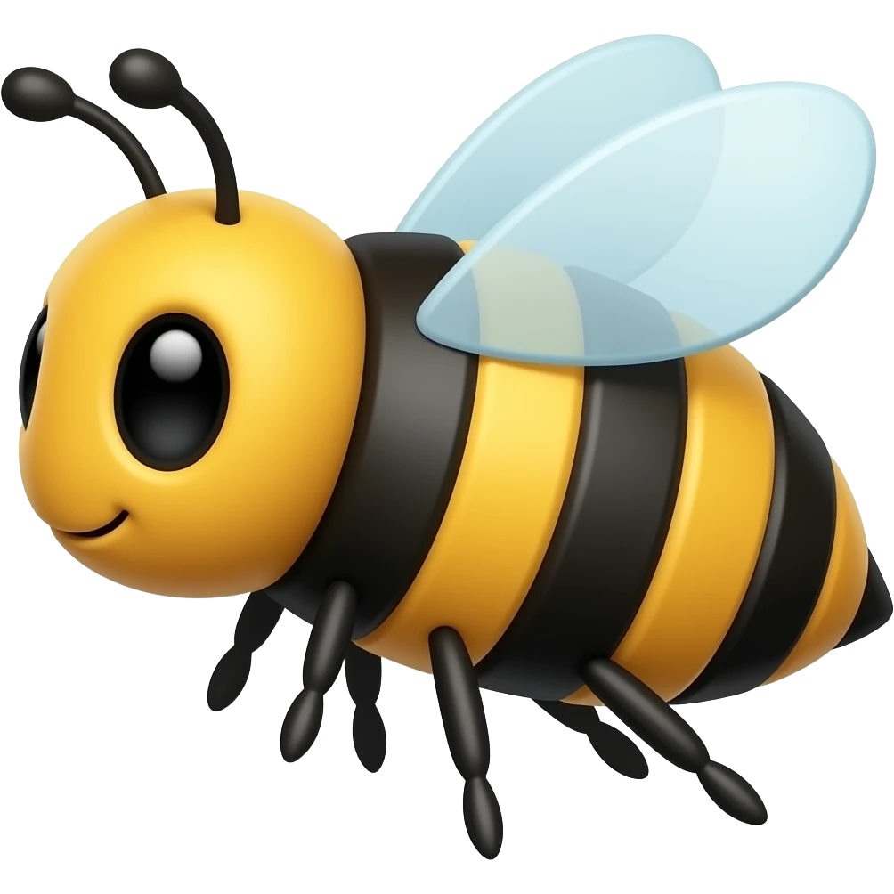 cartoon honeybee emoji