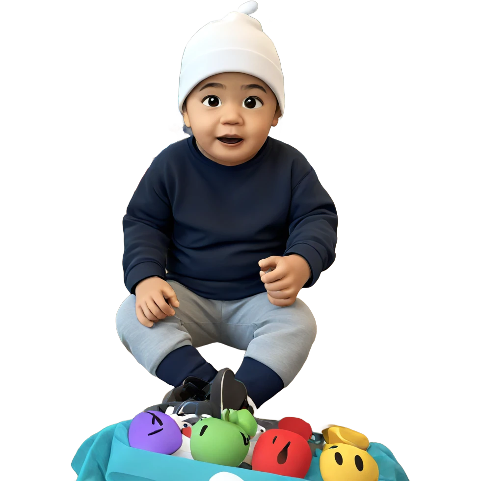 boy in hat indoors emoji