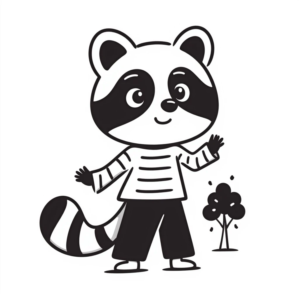 Raccoon emoji