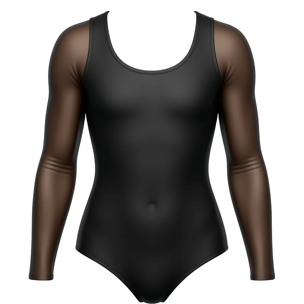 Créer une image  débardeur noir justaucorps élastique 42/44taille 4K emoji