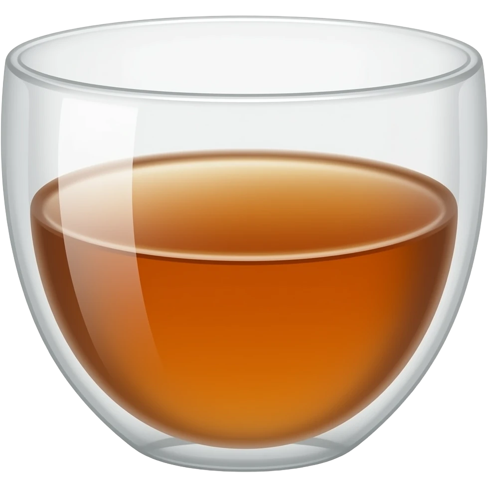 İnce belli bir çay bardağı içinde de çay olsun emoji