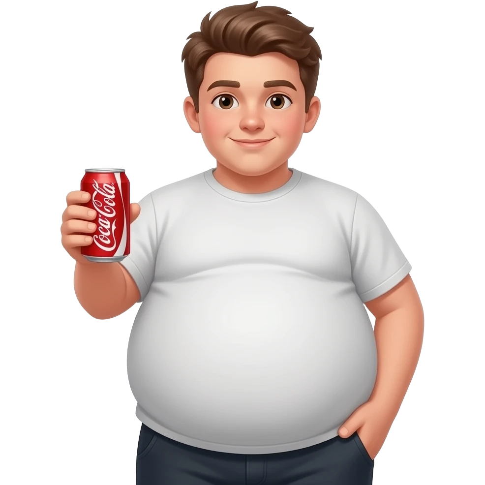 Zrób chłopak 13 latek z cola brzuchem🫄🏼 brzuch ma kształt jak balon + twarty brzuch + bardzo ogromny brzuch i trzyma coca-cole emoji