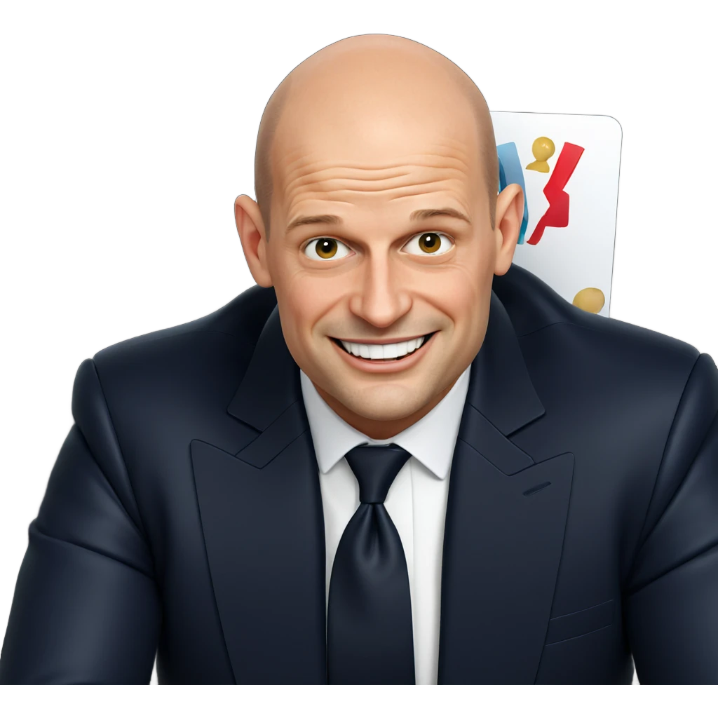 bald guy in formal attire emoji
