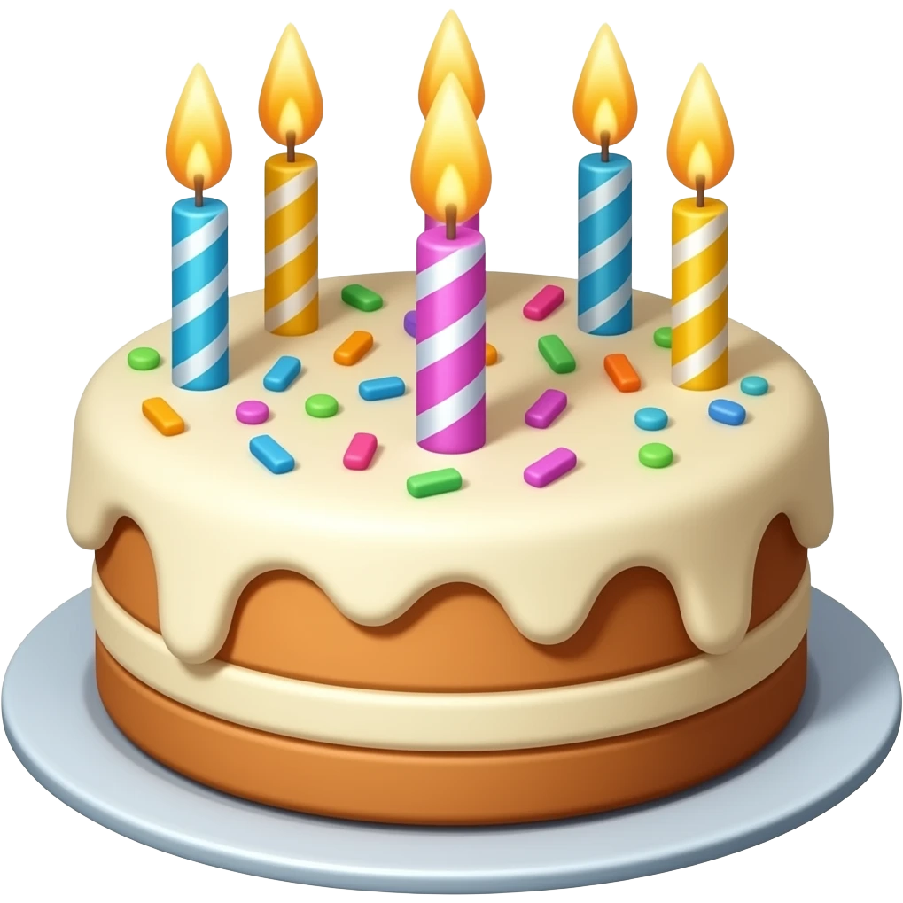 Birthday cake emoji