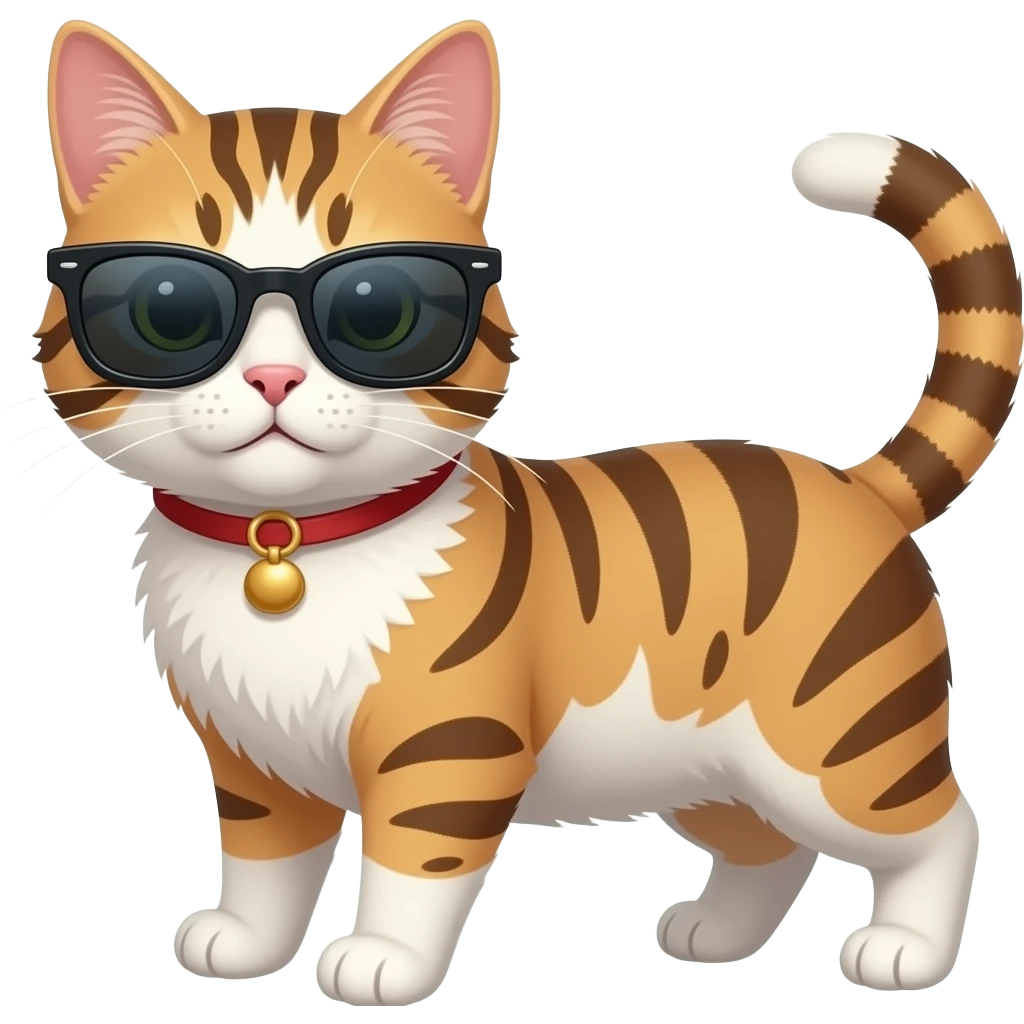 Cat wearing sunglasses emoji