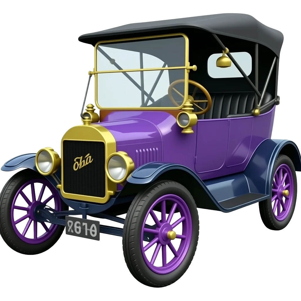 Tesla T with neon color emoji