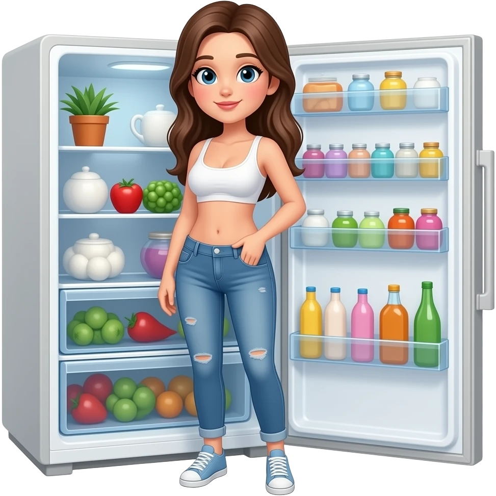 Boobies ik the fridge emoji