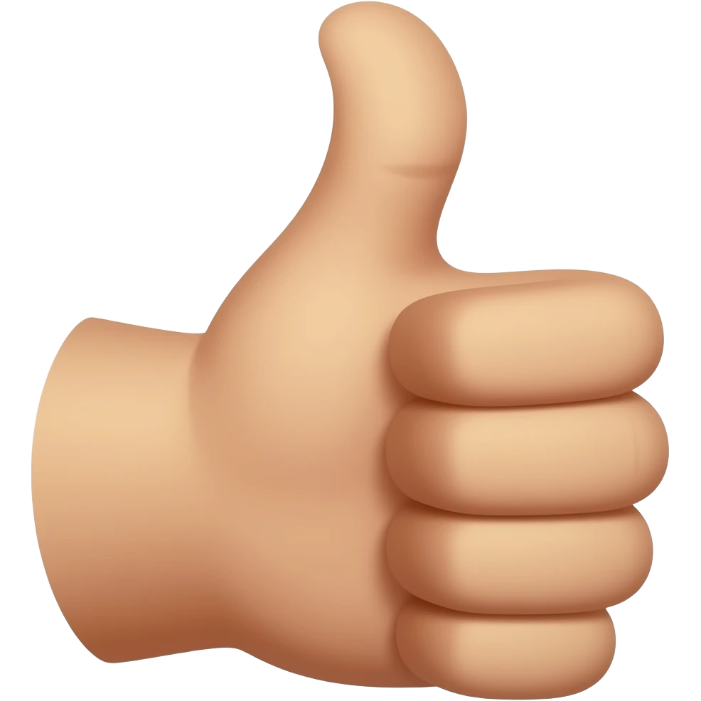 two thumbs up from same fist emoji