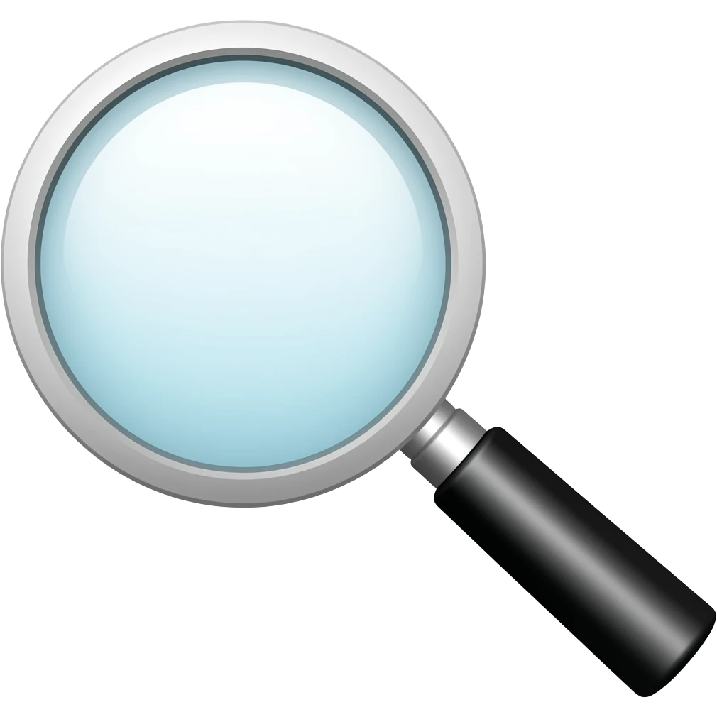 magnifying glass emoji
