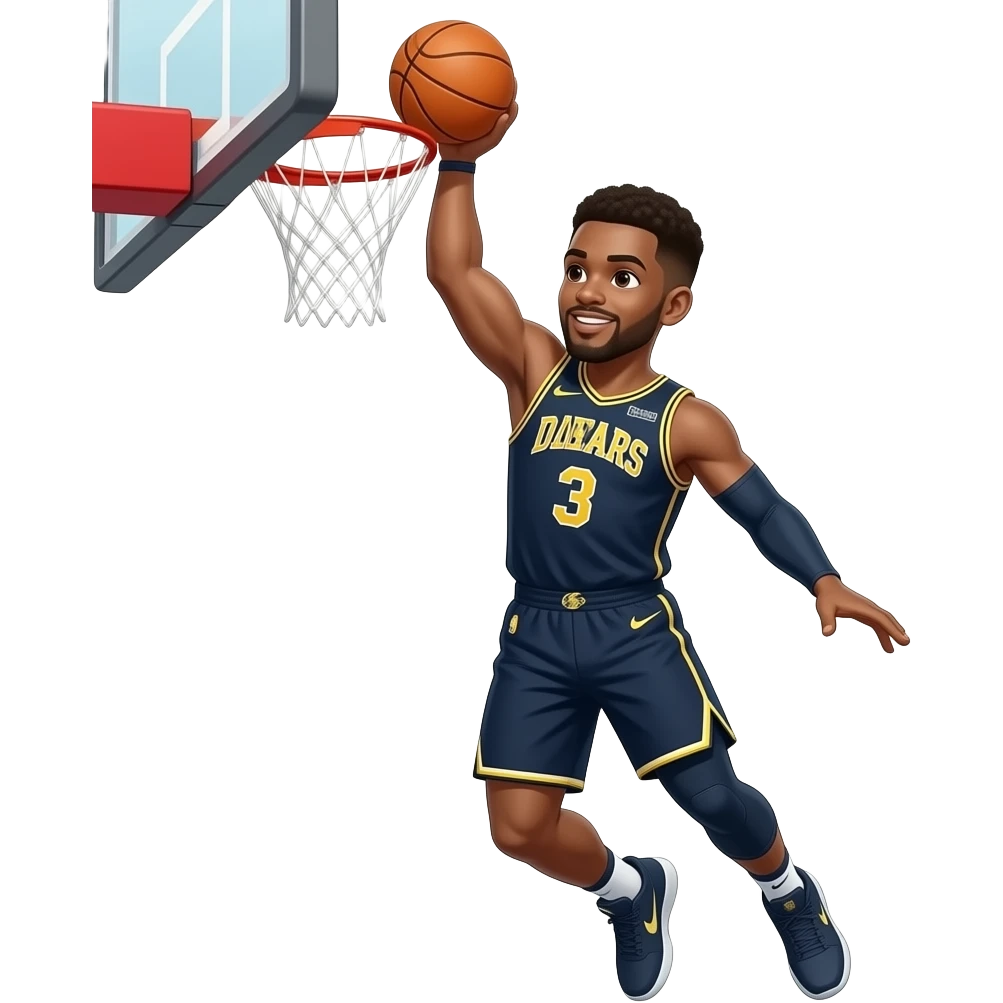 anthony edwards dunking emoji