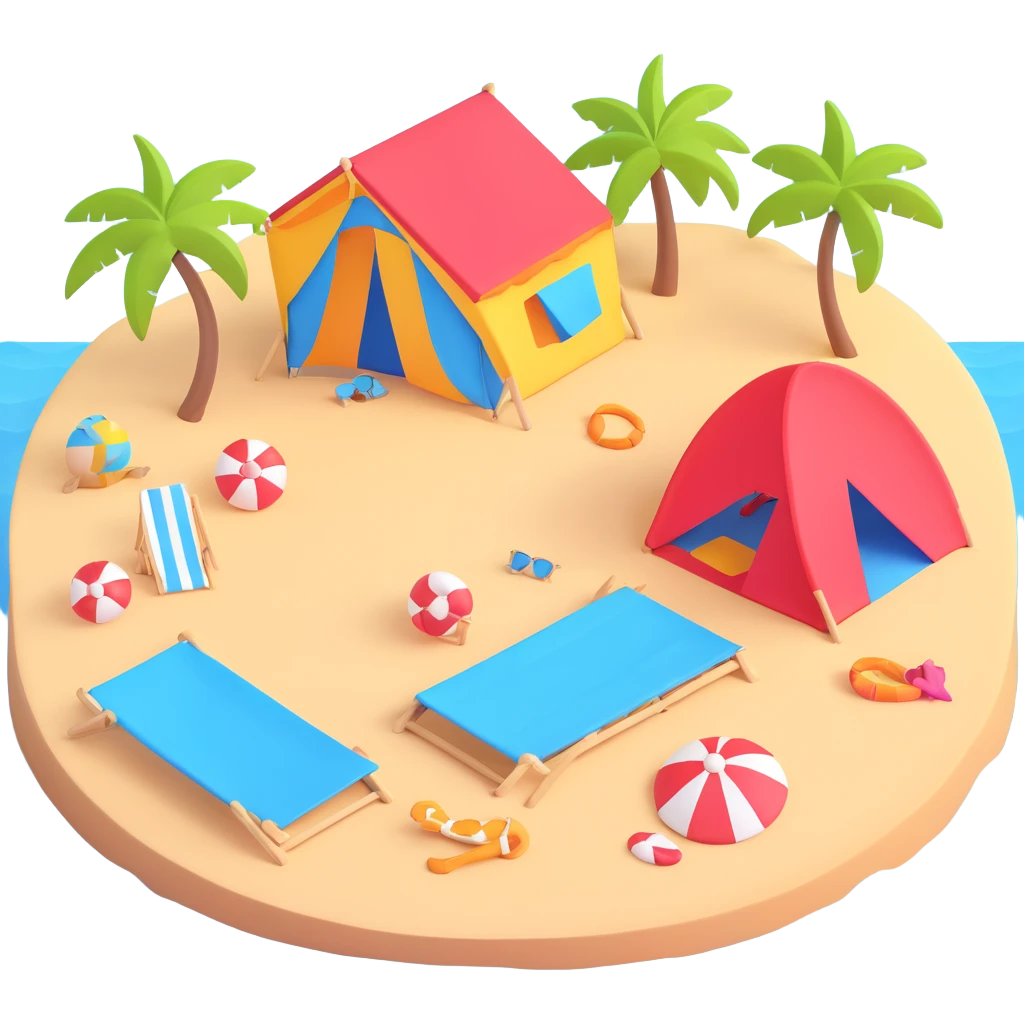 Bikini Girl beach emoji