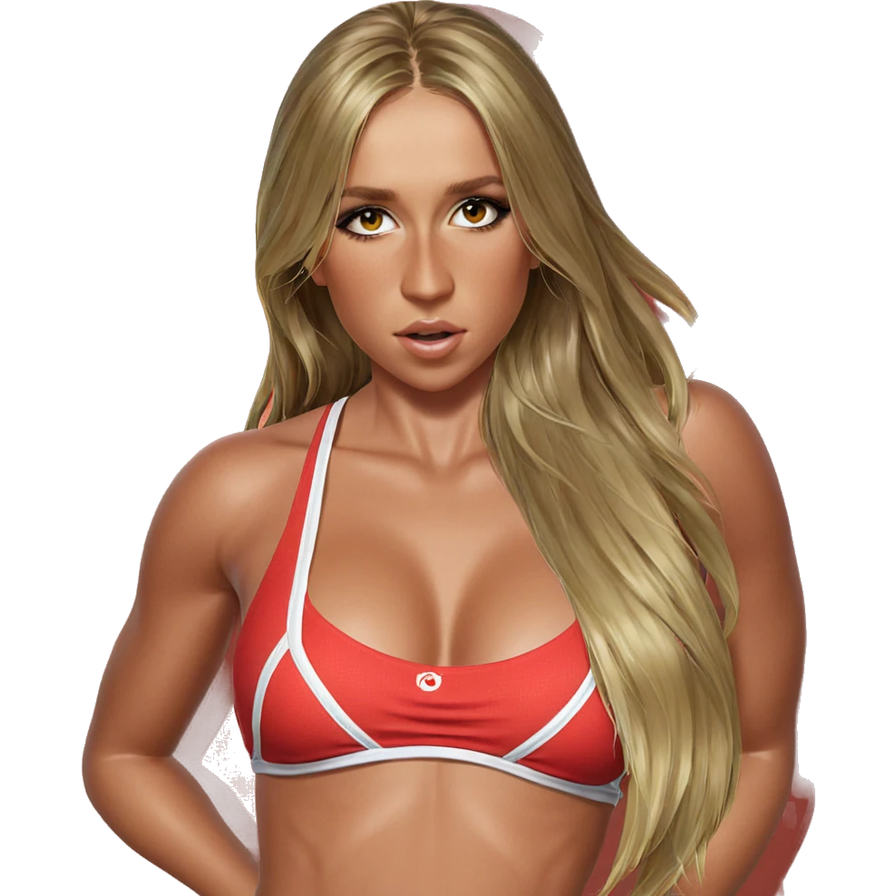 blonde girl in bikini swimsuit emoji