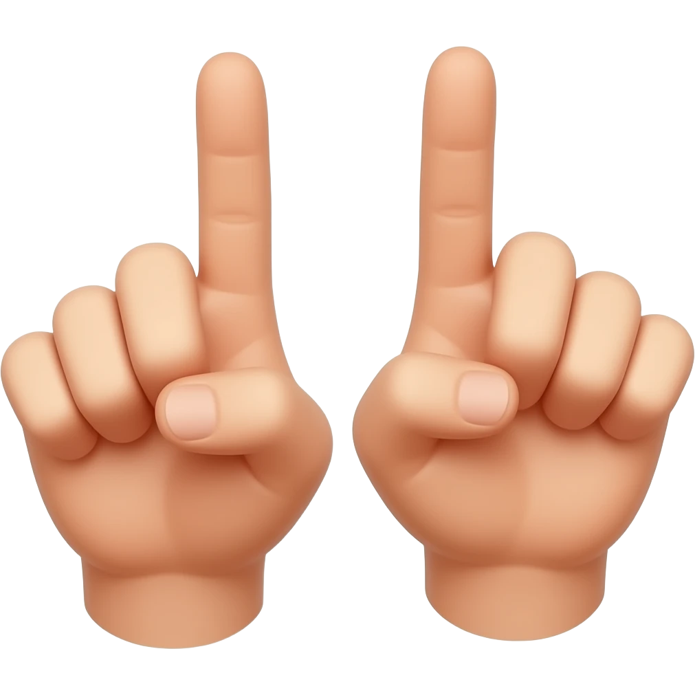 hands pointing forward emoji