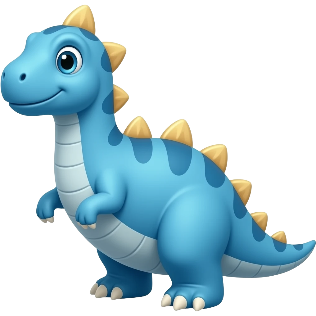 Dinosaurio azul bebe emoji