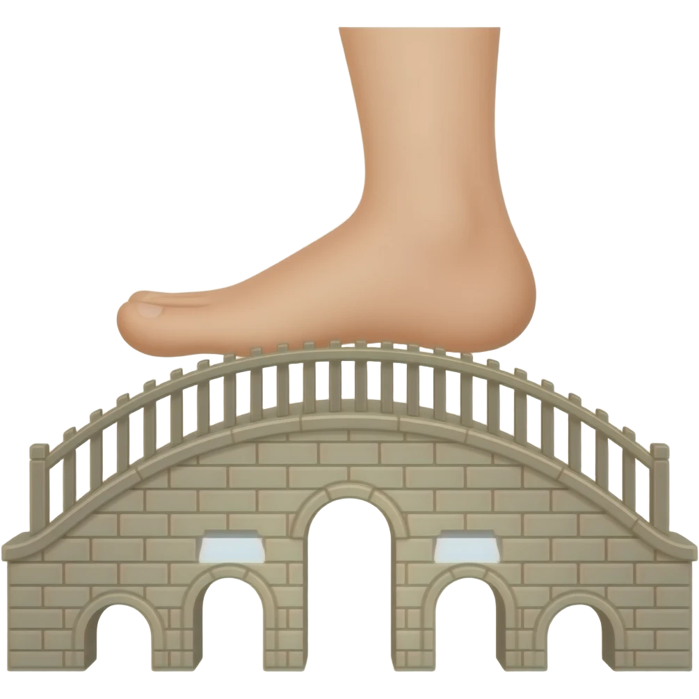 Foot Over Bridge emoji