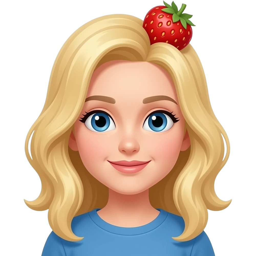 strawberry blonde emoji