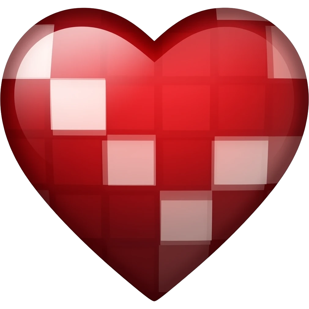 Minecraft Hardcore heart emoji