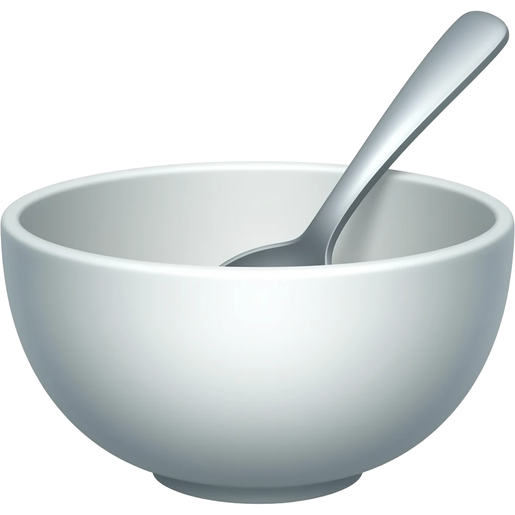 Bowl with Spoon emoji