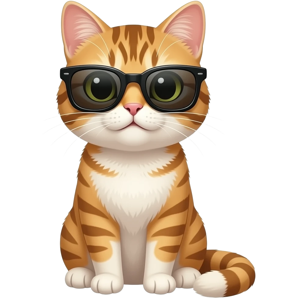 Cat wearing sunglasses emoji