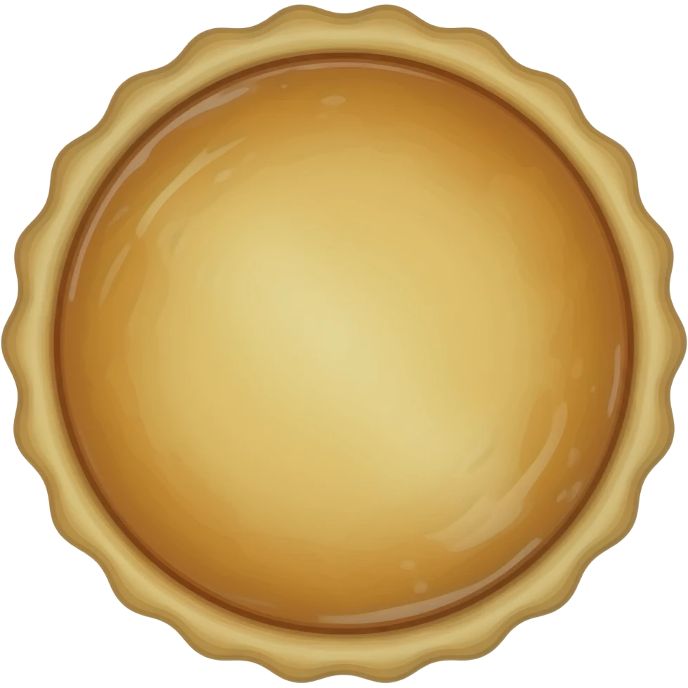 torta di patate intera vista dall'alto emoji