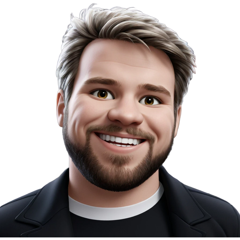 smiling boy in black jacket emoji