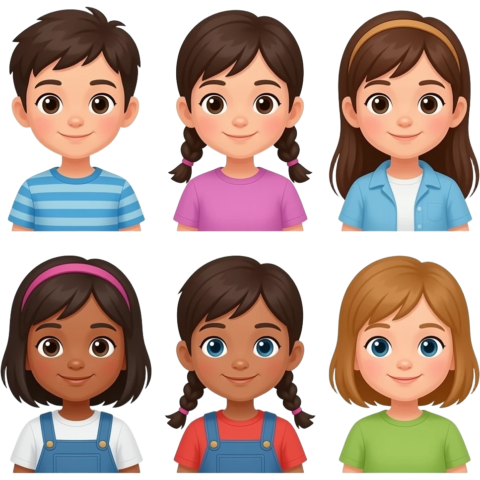 Make a 6 7 kids emoji