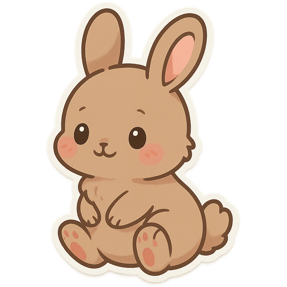 Cute bunny emoji