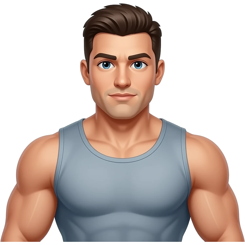 make a strong mean buff guy emoji