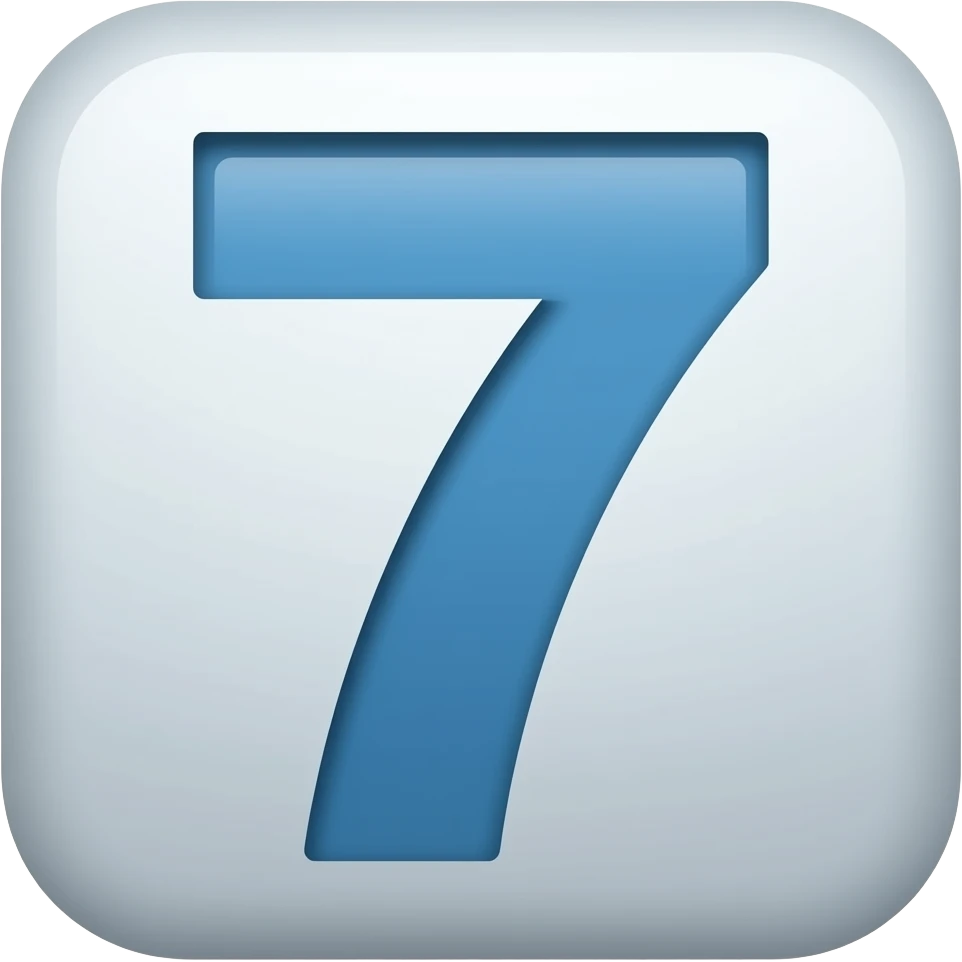 7 numeroazul emoji