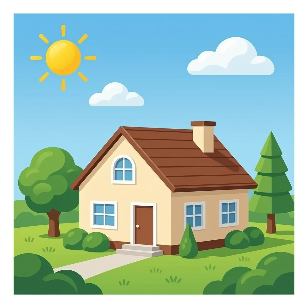 Brown House beige emoji