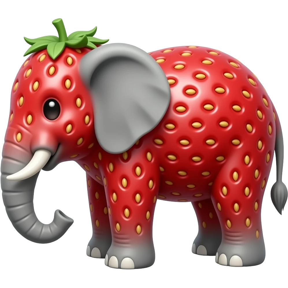 Strawberry Elephant emoji