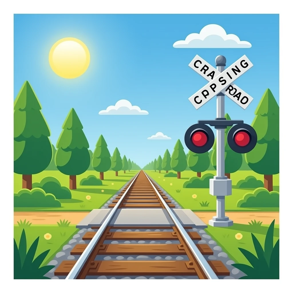 Railroad Crossing emoji
