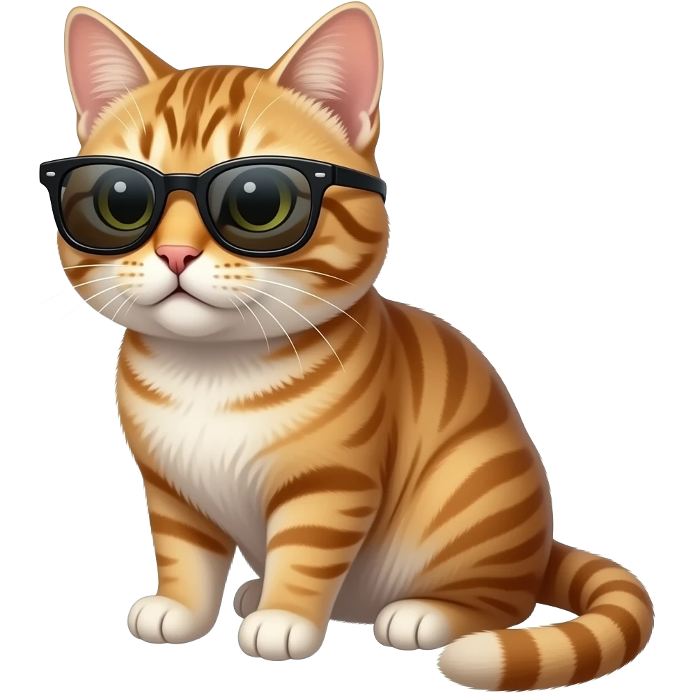 Cat wearing sunglasses emoji