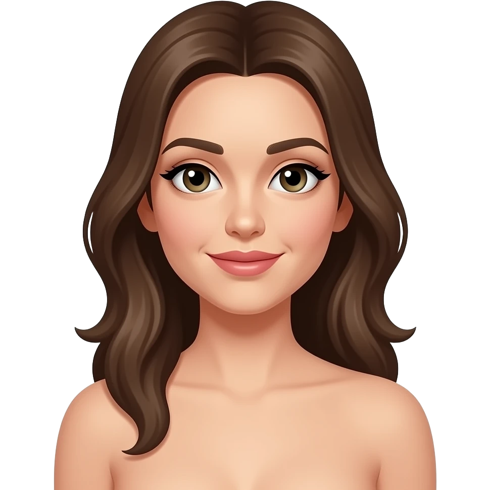 A woman is topless emoji