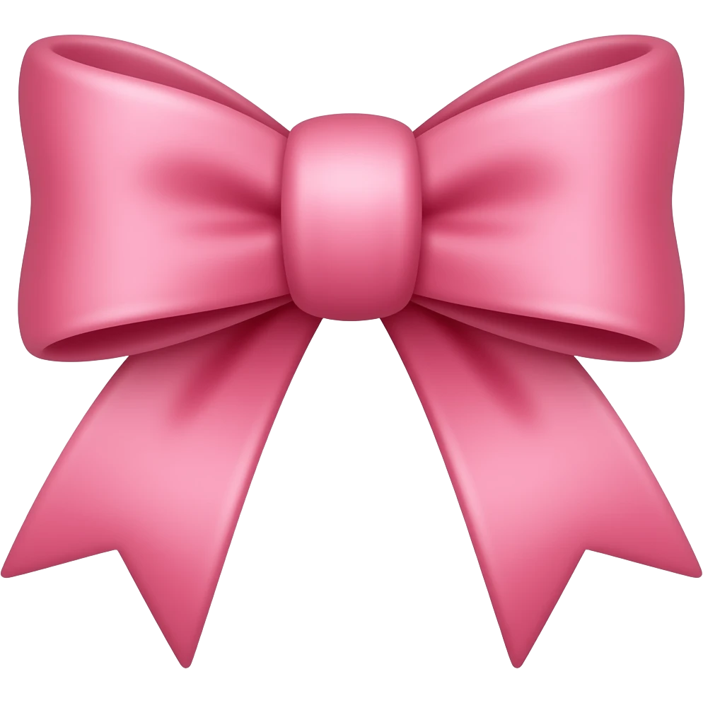 Lazo rosa emoji