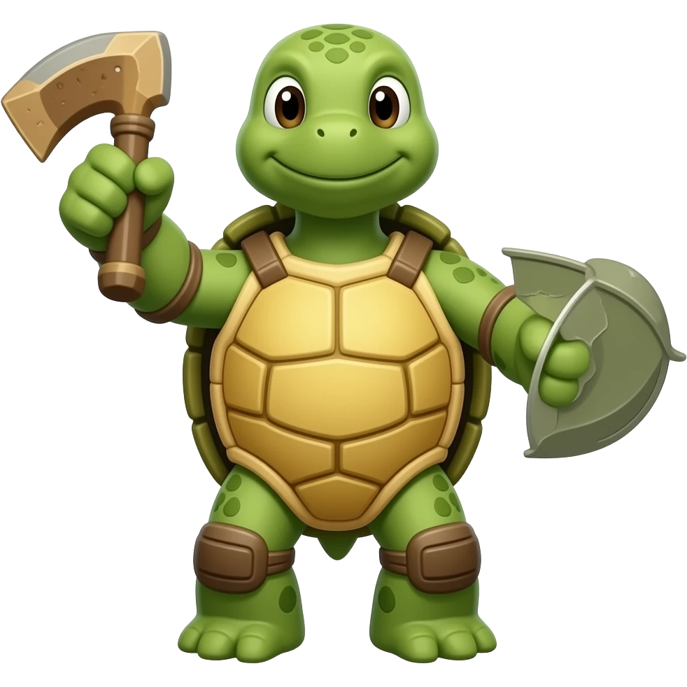 fighter turtle emoji