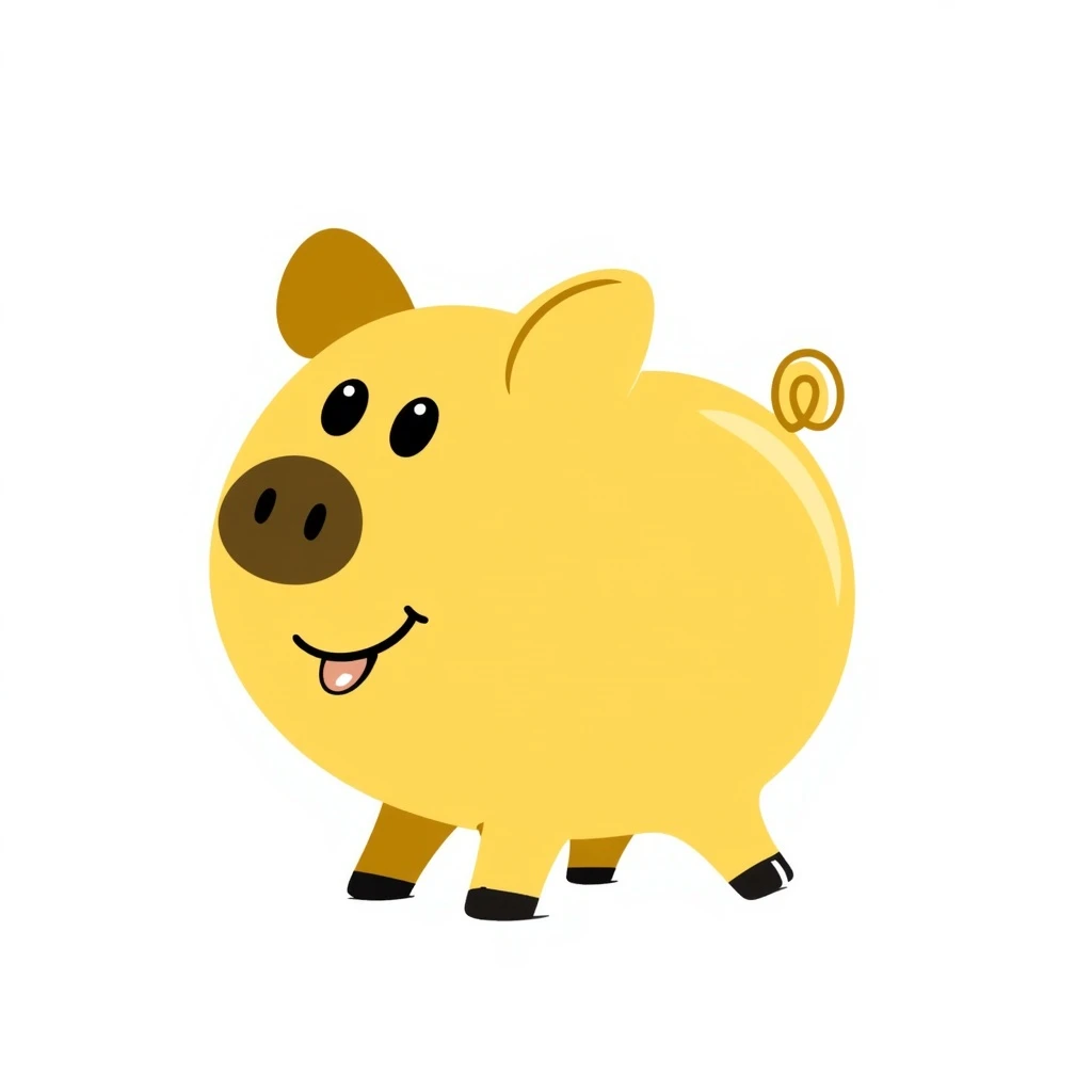 golden piggy bank emoji