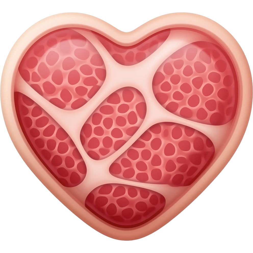 Meat heart emoji