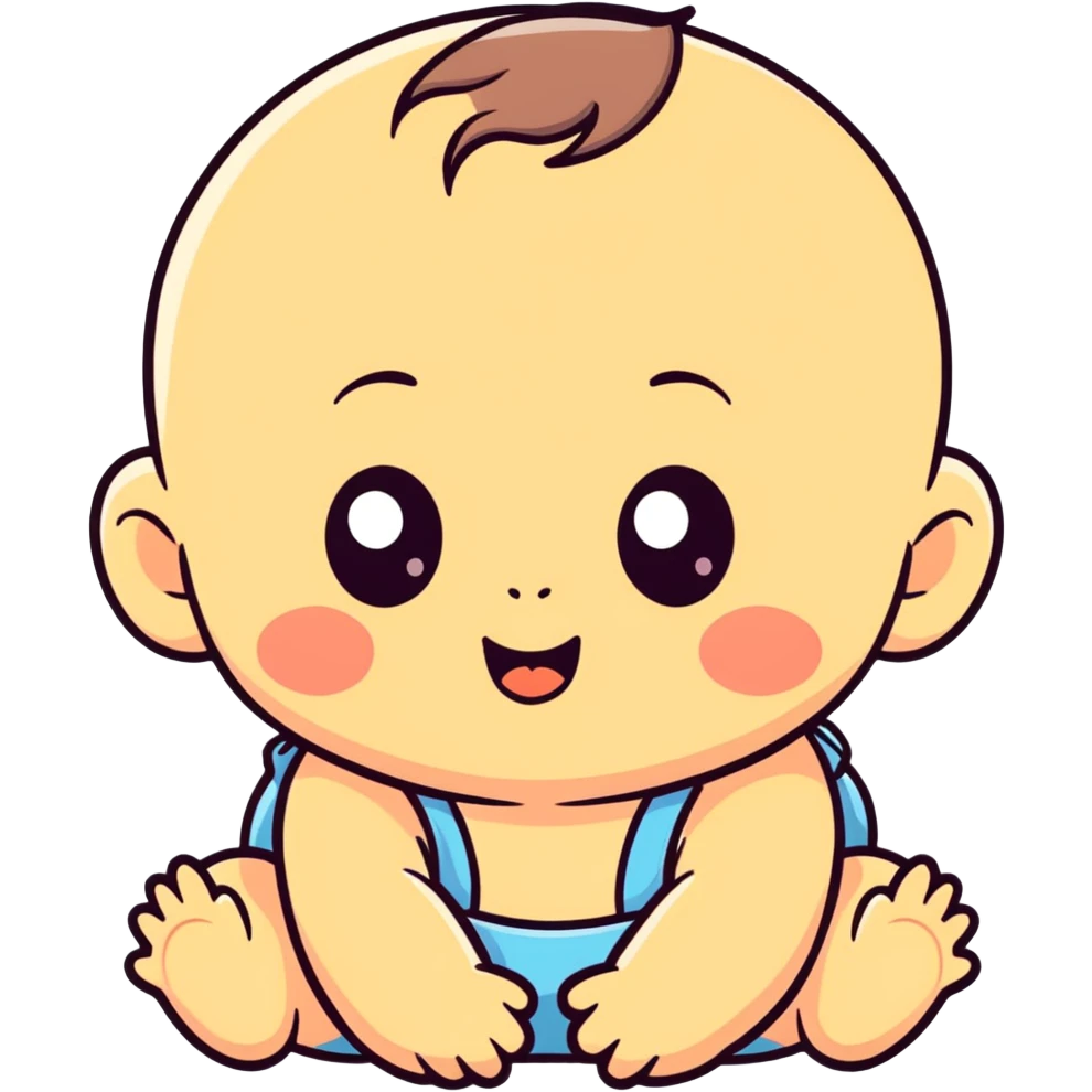 Big face baby  emoji