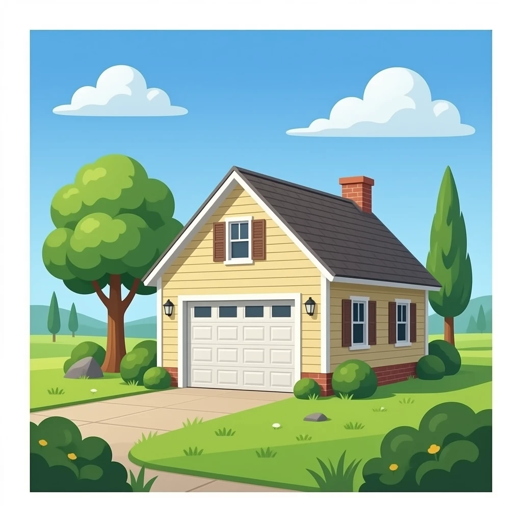 rural garage emoji