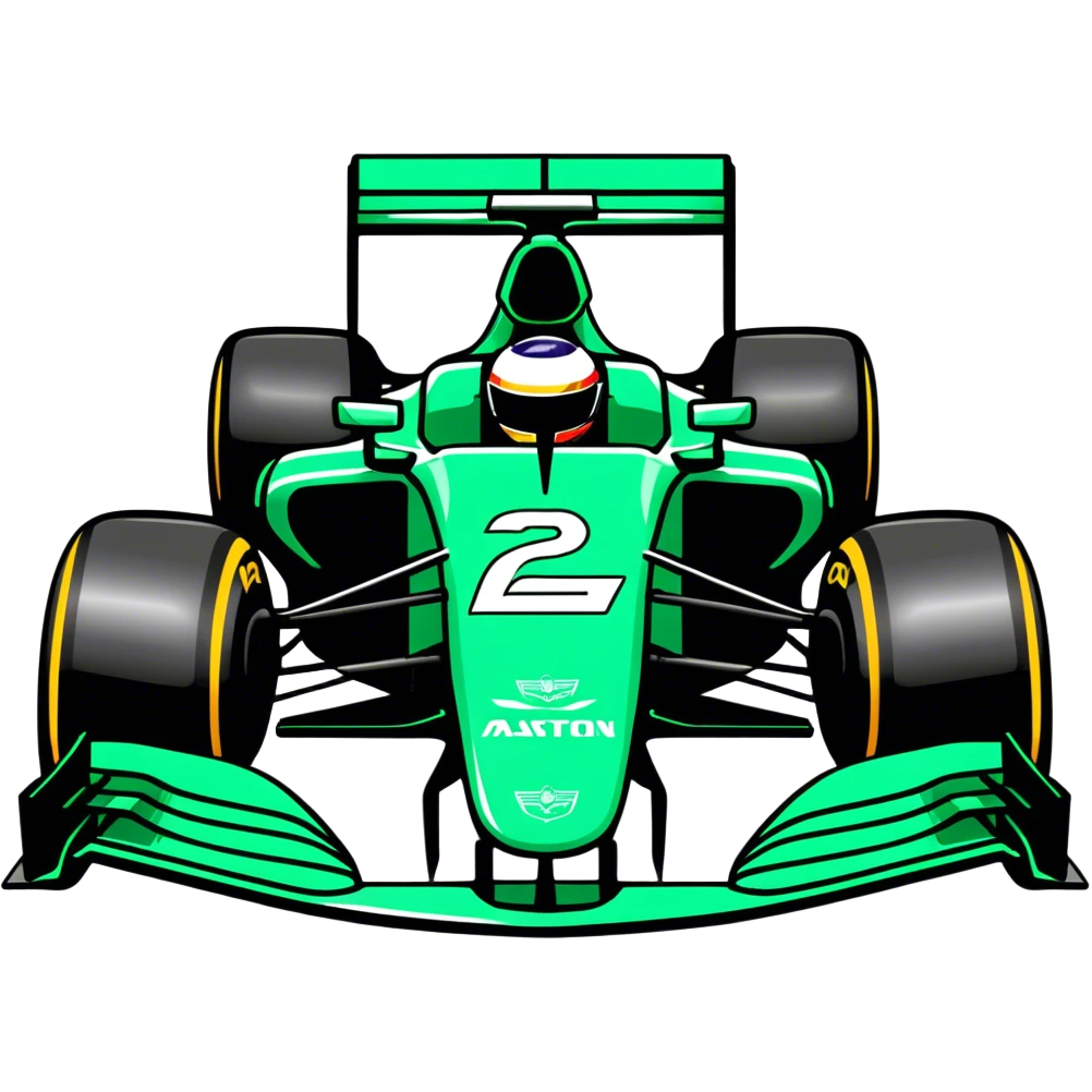 Fernando Alonso's Aston Martin ARM25 Formula 1 Car emoji