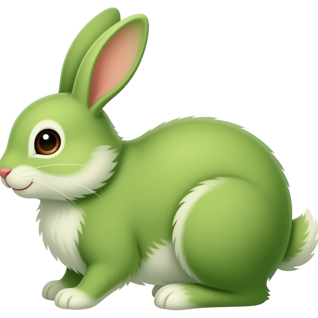 Green Rabbit tail emoji